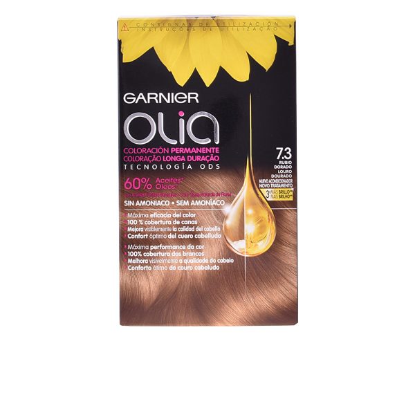 OLIA coloración permanente #7,3-golden dark blonde lote