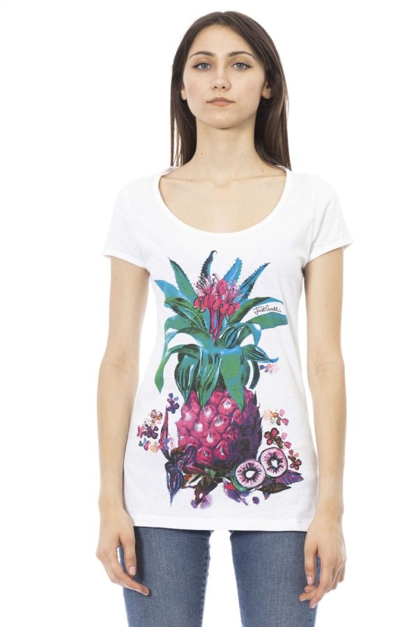 Just Cavalli Beachwear Camiseta L44151GRBC_WHITEMAGENTA