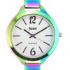 RELOJ SAMI SRA - METAL BAÑO RAINBOW RED ESF PLATA - Image 2