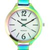 RELOJ SAMI SRA - METAL BAÑO RAINBOW RED ESF PLATA - Image 4