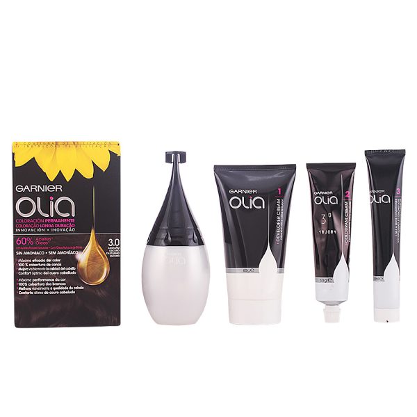 Cor Permanente OLIA #3,0-Preto 4 pz